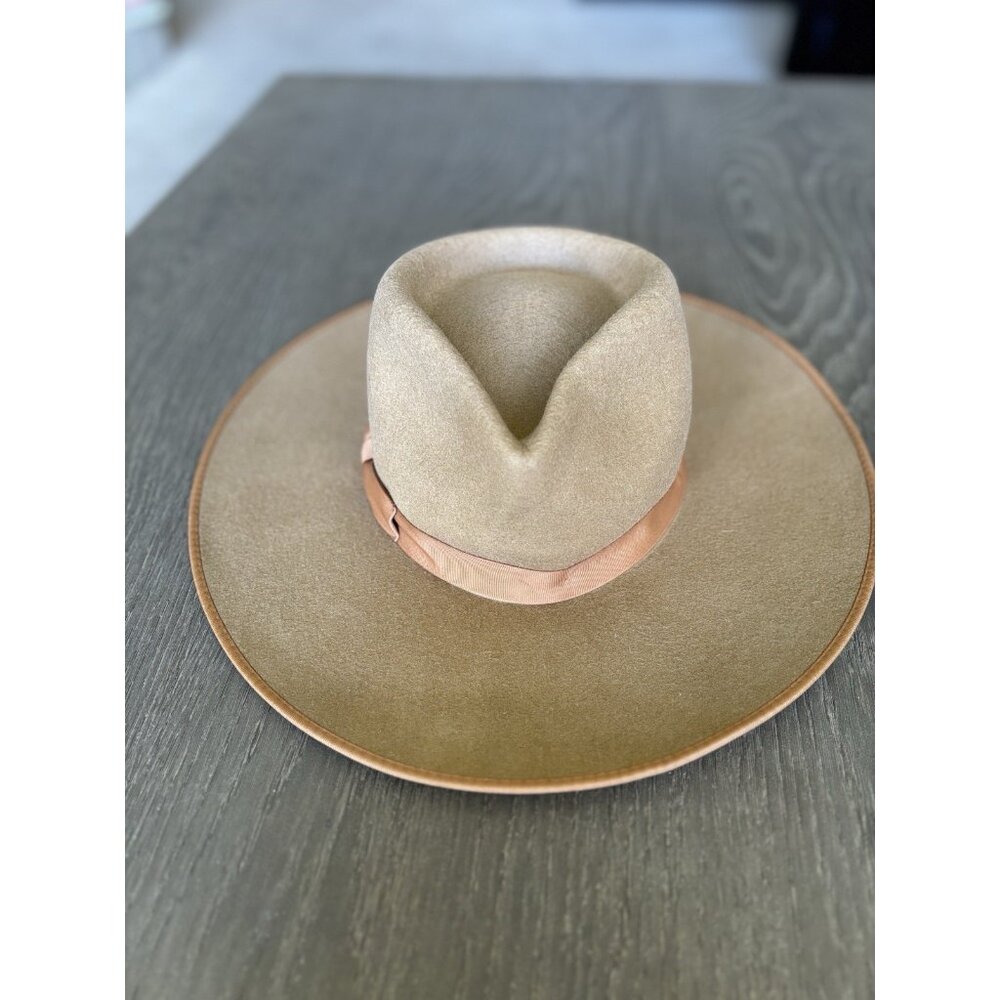 Lack of Color Women's Zulu Rancher Wool Hat Fedora Sand Brown Size M